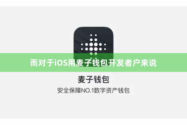 而对于iOS用麦子钱包开发者户来说