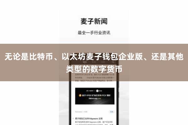 无论是比特币、以太坊麦子钱包企业版、还是其他类型的数字货币