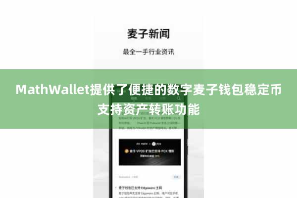 MathWallet提供了便捷的数字麦子钱包稳定币支持资产转账功能