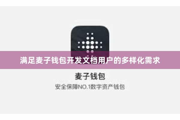 满足麦子钱包开发文档用户的多样化需求